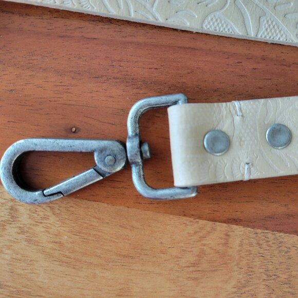 NWT Free People Size M/L Handcrafted Hold Me Up Buff Leather Suspenders